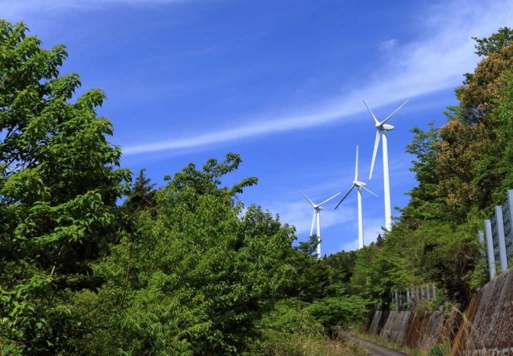 葉山風力発電所の風車
