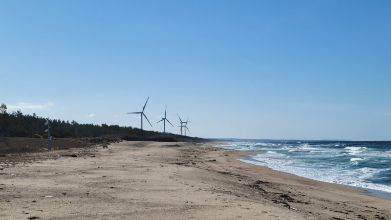 北条砂丘風力発電所の風車