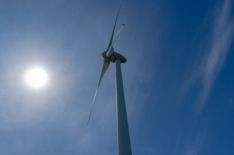 柳山ウインドファーム風力発電所の風車