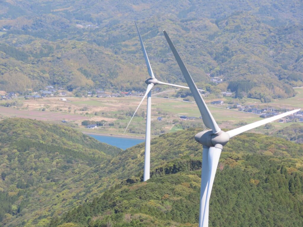 柳山ウインドファーム風力発電所の風車