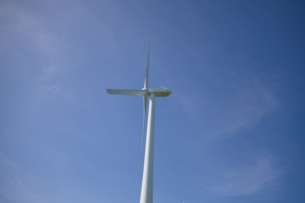 会津若松ウィンドファームの風車